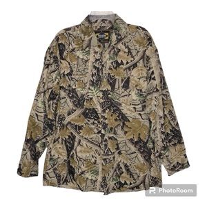Master Sportsman Camo Shirt Brown Gray Size XL